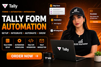 setup tally form automation tally API integration page designer tally newsletter