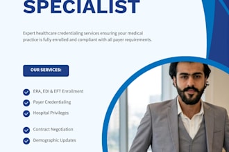 handle provider credentialing enrollment and payer contracting