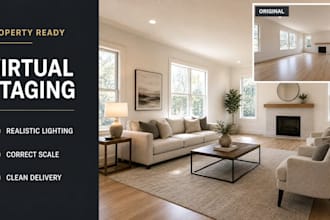 create realistic virtual staging for real estate photos