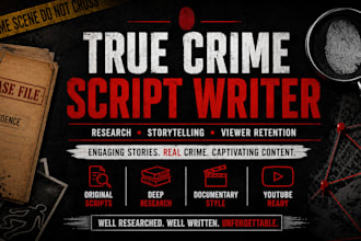 do true crime script and documentary