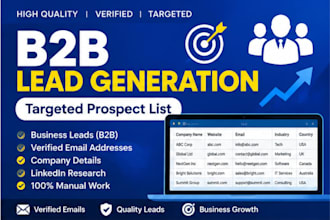 do b2b lead generation and verified email list building