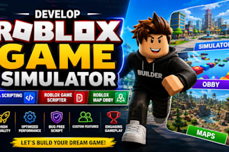 develop roblox game simulator lua scripting roblox game scripter roblox map obby