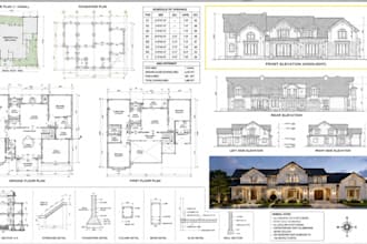 design your residential house with complete architectural plans