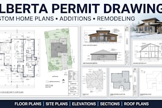 create residential permit drawings, custom home plans and additions