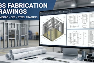 create lgs shop and fabrication drawings for framecad steel framing