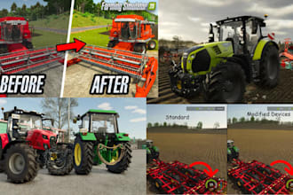 build custom farming simulator fs19 fs22 fs25 maps mods with field building road