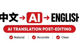 edit your chinese to english ai translation for natural english