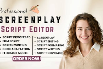 edit format rewrite your movie script screenplay feature film script tv series