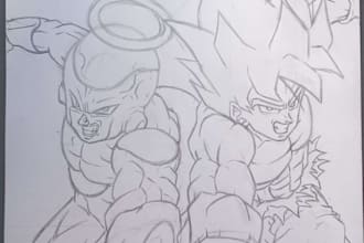 draw you as a dragon ball character