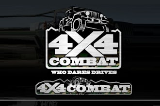design elegant corporate logo for 4x4 combat truck jeep