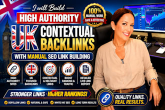 build high authority UK contextual backlinks with manual SEO link building