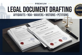 draft affidavit nda liability waiver sworn statement court legal document