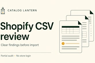 check your shopify product CSV before import
