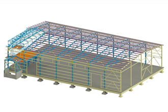 prepare reinforcement layout, steel structural 3d model, slab column beam 2dplan