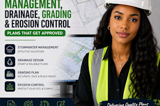 stormwater management drainage plans grading civil3d erosion control plans swppp