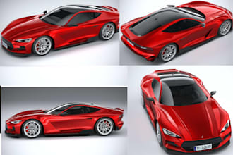 design 3d car modeling car rc car blender car for 3d printing 3d mini car