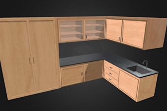 design custom cabinets wardrobes kitchen furniture in 3d cad, cnc ready
