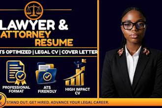 write an ats attorney, lawyer, legal counsel, general counsel, paralegal resume