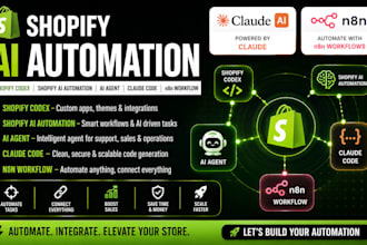 build shopify codex, shopify ai automation, ai agent, claude code, n8n workflow