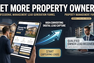 build property management lead generation funnel rental property leads funnel