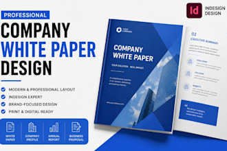 write and design professional company white paper