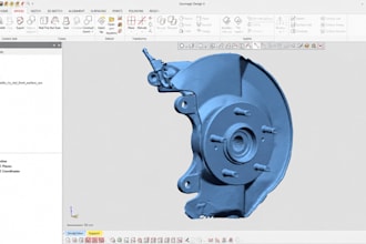 convert 3d scan to cad, scan to cad, 3d model, mesh repair data using geomagic