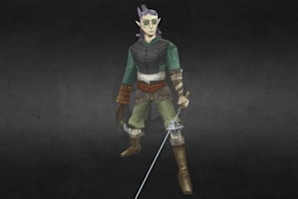 make nintendo character in psx style, ps2 lowpoly, ps1, retro, y2k,n64, game art