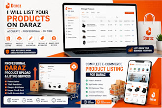 create and upload daraz product listings professionally