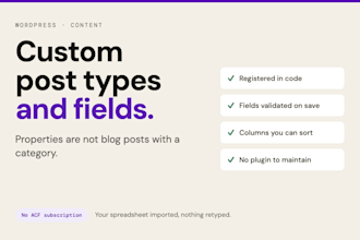 create custom post types and custom fields in wordpress