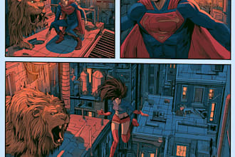 draw professional comic pages