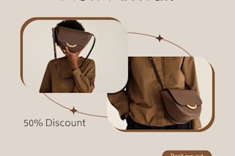 design aesthetic product promo post for instagram and facebook