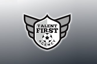 design awesome football agency logo