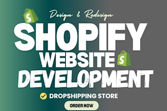 redesign and redesign shopify store