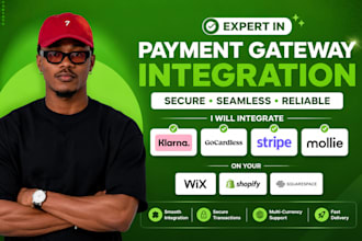 integrate klama gocardless stripe mollie into wix shopify squarespace