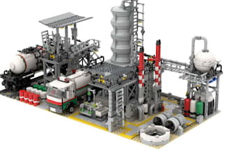 model custom lego moc design house with bricklink studio files and instructions