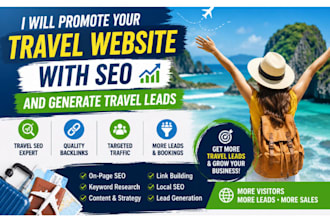 promote your travel website with SEO and generate travel leads