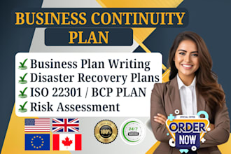 write business continuity plan, disaster recovery, bcp, iso 22301