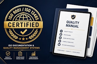 draft iso 9001 iso 13485 quality management framework documentation qms