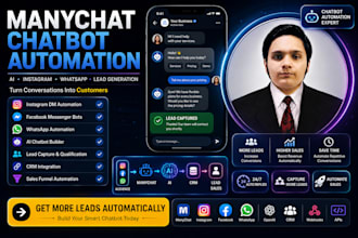 build manychat chatbot automation for lead conversion