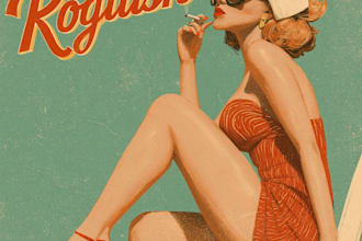 create vintage retro poster illustration