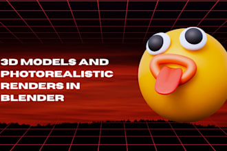 create 3d models and photorealistic renders in blender