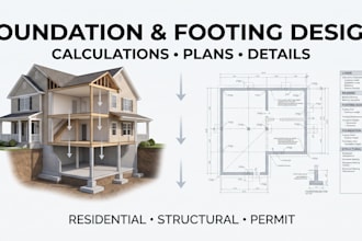 do residential footing calculations and foundation plans