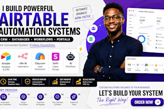 do airtable automation, setup airtable database, airtable crm and softr expert