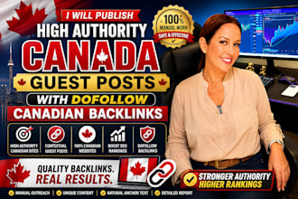 publish high authority canada guest post with dofollow canadian backlinks