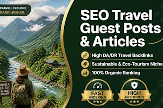 publish SEO travel guest posts and sustainable articles