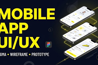 design figma app ui ux mobile app design wireframe and prototype
