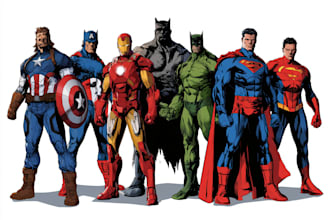 comic book illustration with comic book illustrator