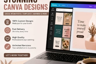 design professional canva graphics for you