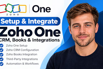 integrate zoho one to zoho books zoho CRM configuration zoho integration
