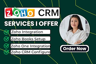 integrate zoho one to zoho books zoho CRM configuration zoho integration